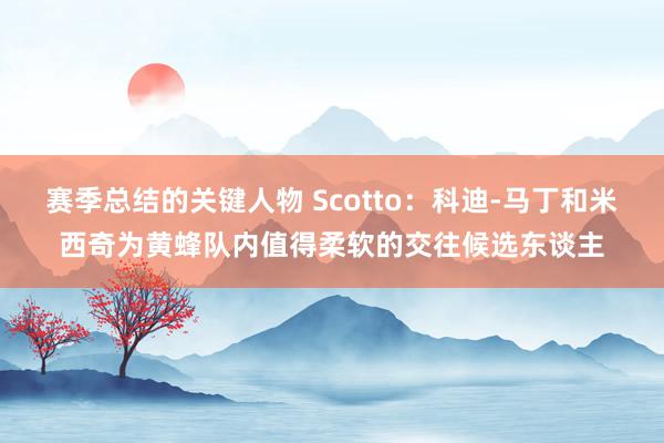 赛季总结的关键人物 Scotto：科迪-马丁和米西奇为黄蜂队内值得柔软的交往候选东谈主